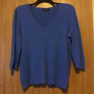 Blue sweater by Ralph Lauren. Size 3X